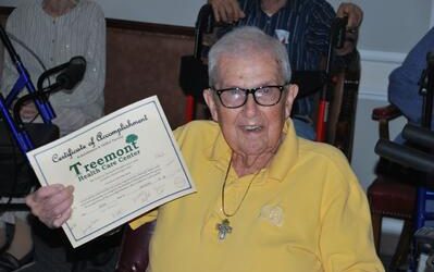 Treemont Nursing & Rehab Certificate of Accomplishment Ceremony
